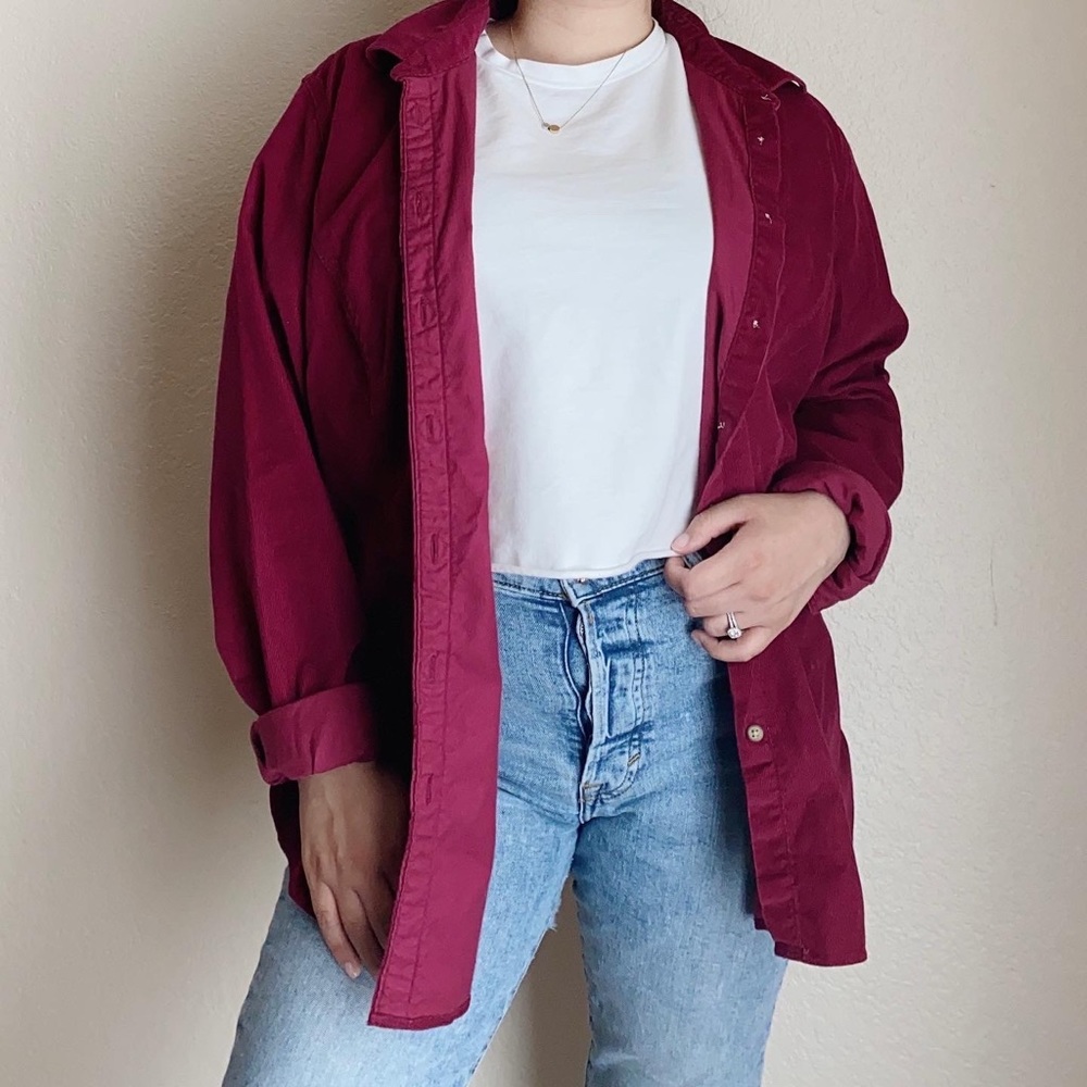 Eddie Bauer Magenta Corduroy